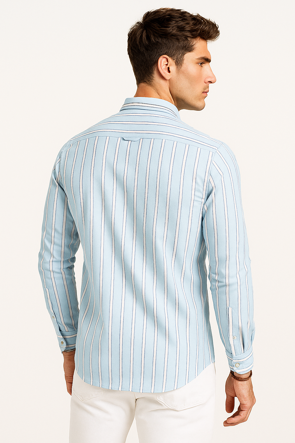 Camisas Para Hombre Regular Fit Oxford B51115 Aqua