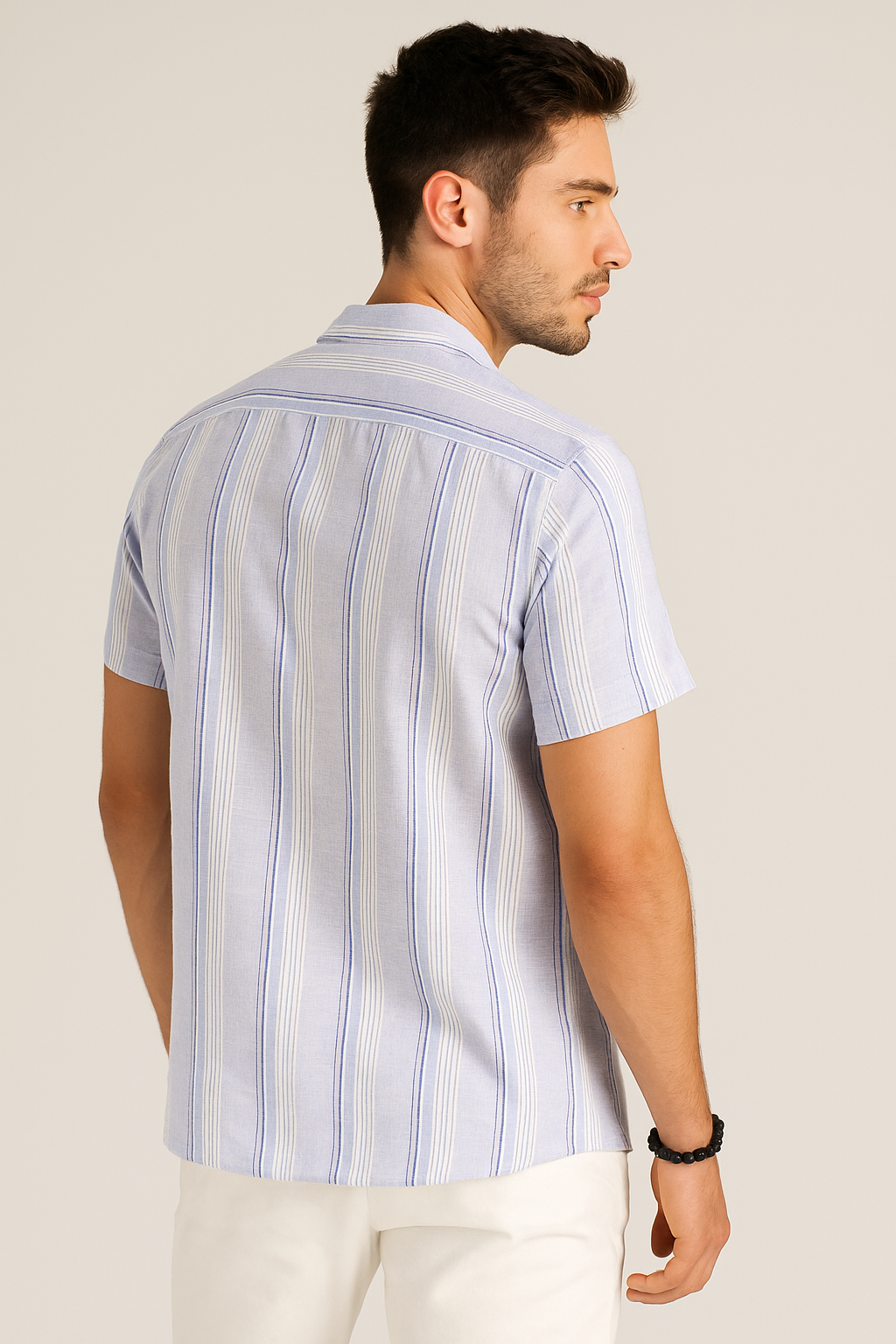 Camisas Para Hombre Dobbie Con Textura B51356 Blanco