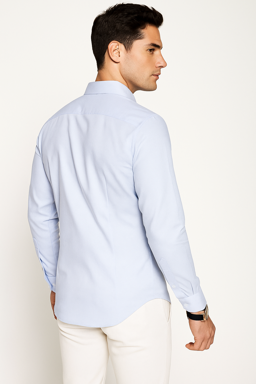 Camisas Para Hombre Regular Fit Stretch B51301 Cielo