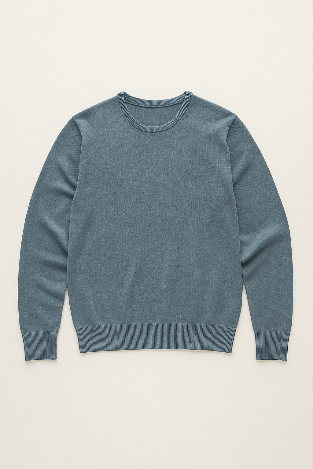 Suéteres Para Hombre Básico de Punto Fino E55301 Gris