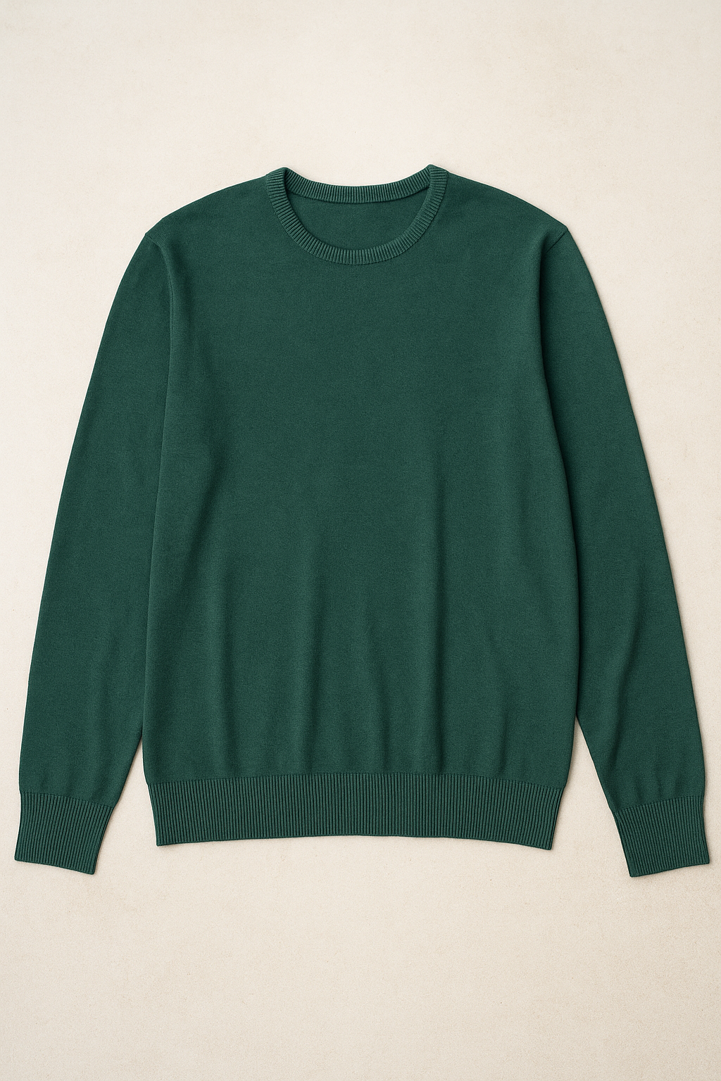 Suéteres Para Hombre Básico de Punto Fino E55301 Verde