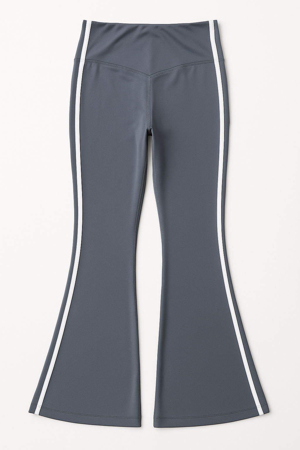 Leggins Deportivos para Mujer Acampanado Franja Lateral JYMK14 Gris