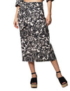 Faldas Para Mujer Bobois Moda Casuales Larga Estampada Floral Tipo Lino X31106 Unico