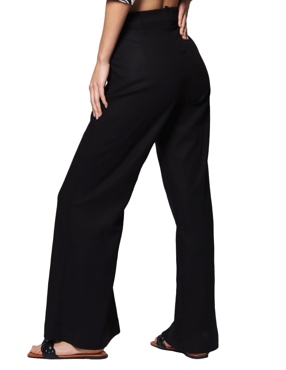 Pantalones Para Mujer Bobois Moda Casuales Tipo Lino Pierna Amplia Cin –  BOBOIS