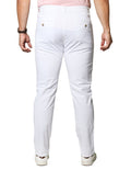 Pantalones Para Hombre Bobois Chino Gabardina Slim Soft Stretch Blanco GPAXAR