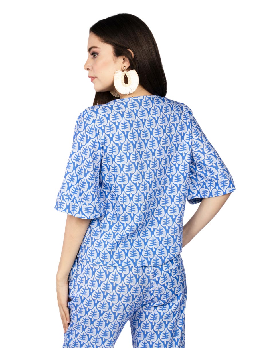 Blusas Para Mujer Tipo Lino Oversize N51127 Rey