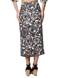 Faldas Para Mujer Bobois Moda Casuales Larga Estampada Floral Tipo Lino X31106 Unico