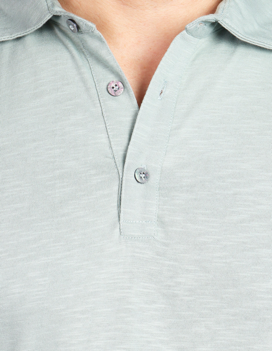 Playeras Tipo Polo Para Hombre Slub A51311 Eucalipto