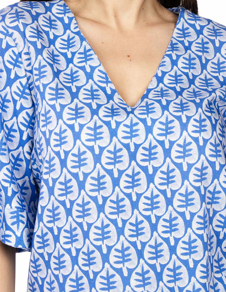 Blusas Para Mujer Tipo Lino Oversize N51127 Rey