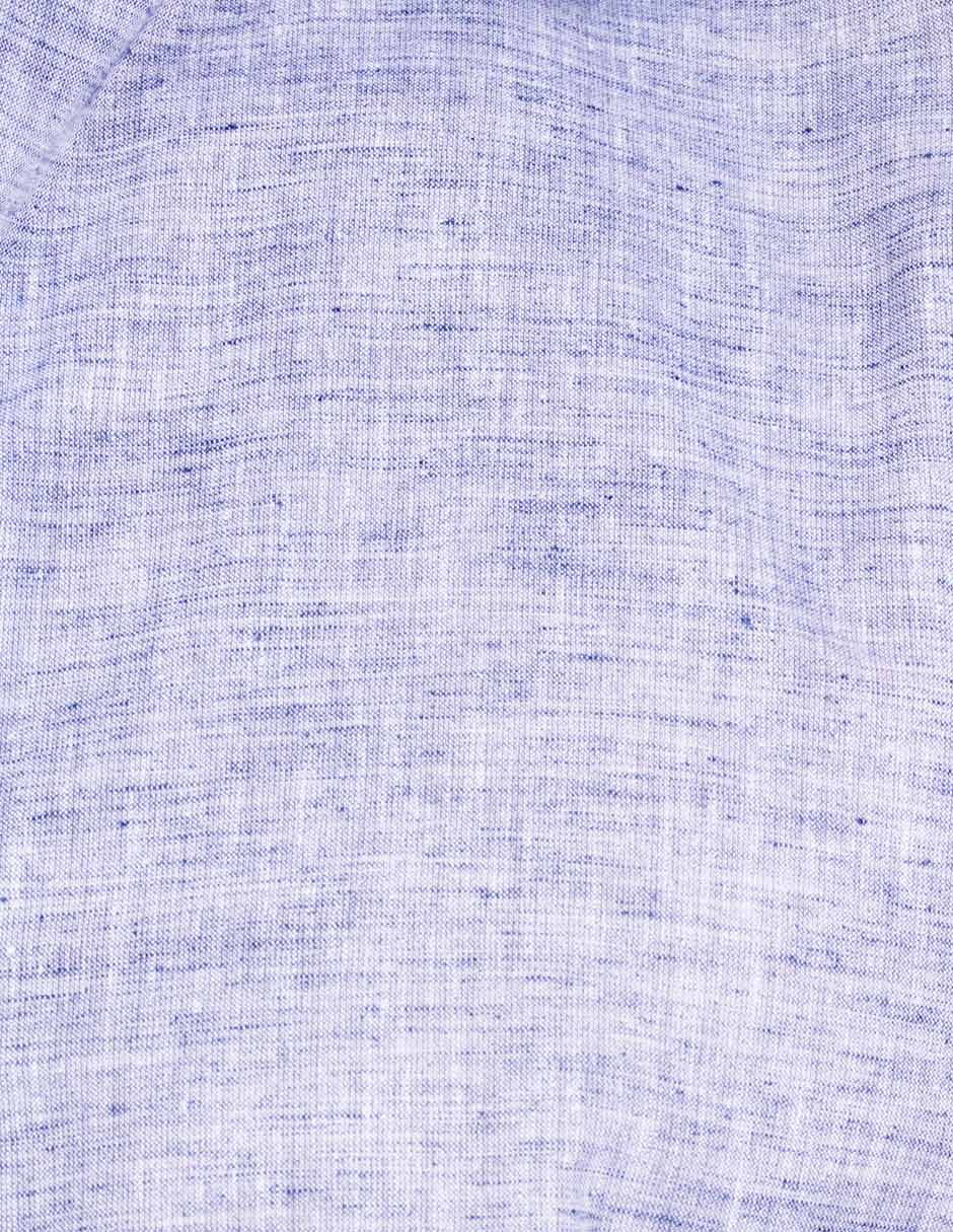 Camisas Para Hombre Tipo Lino Regular Fit B51321 Azul