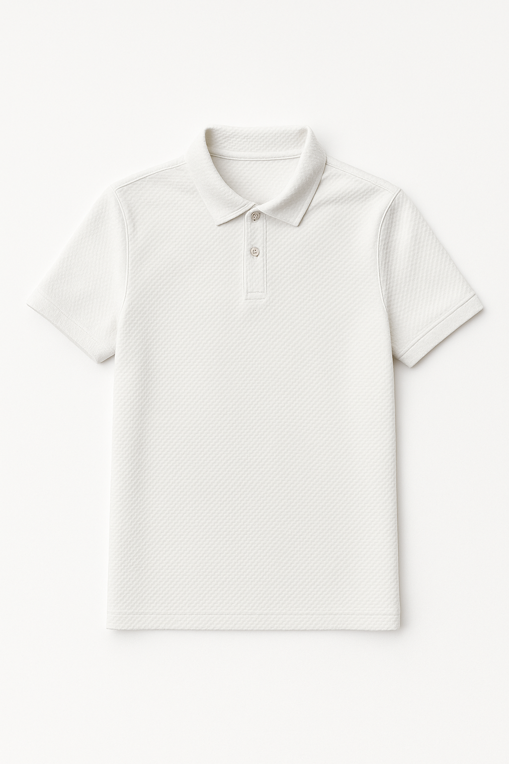 Playeras Tipo Polo Para Hombre Jacquard A51312 Blanco