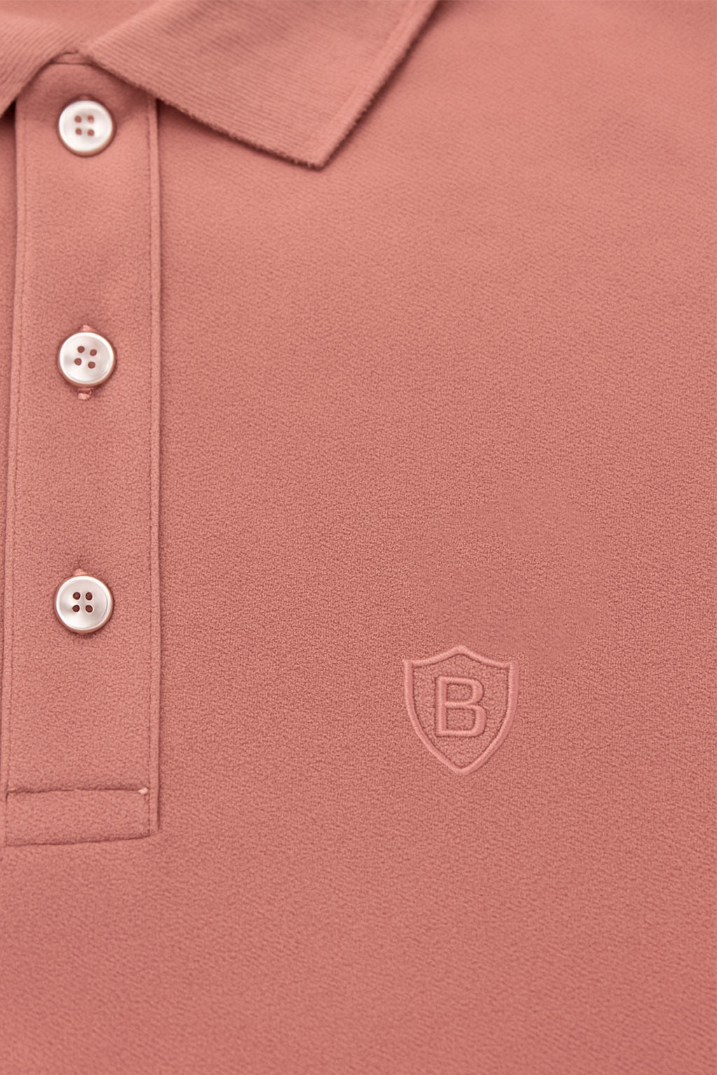 Playeras Polo Para Hombre Manga Corta Basica Bordado APOLOB Rosa Palo