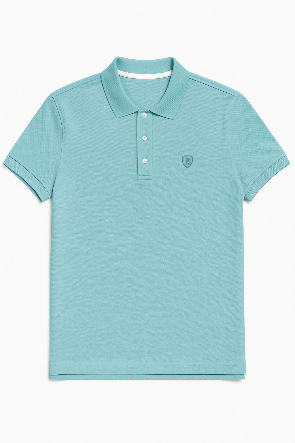Playeras Polo Para Hombre Manga Corta Basica Bordado APOLOB Aqua