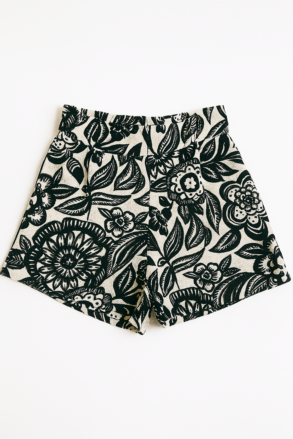 Shorts Para Mujer Tipo Lino Y51101 Negro