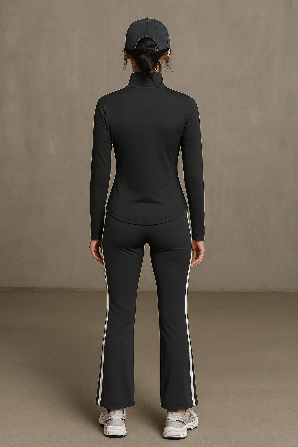 Chamarras Deportivas para Mujer Cierre Corto JYMC05 Negro