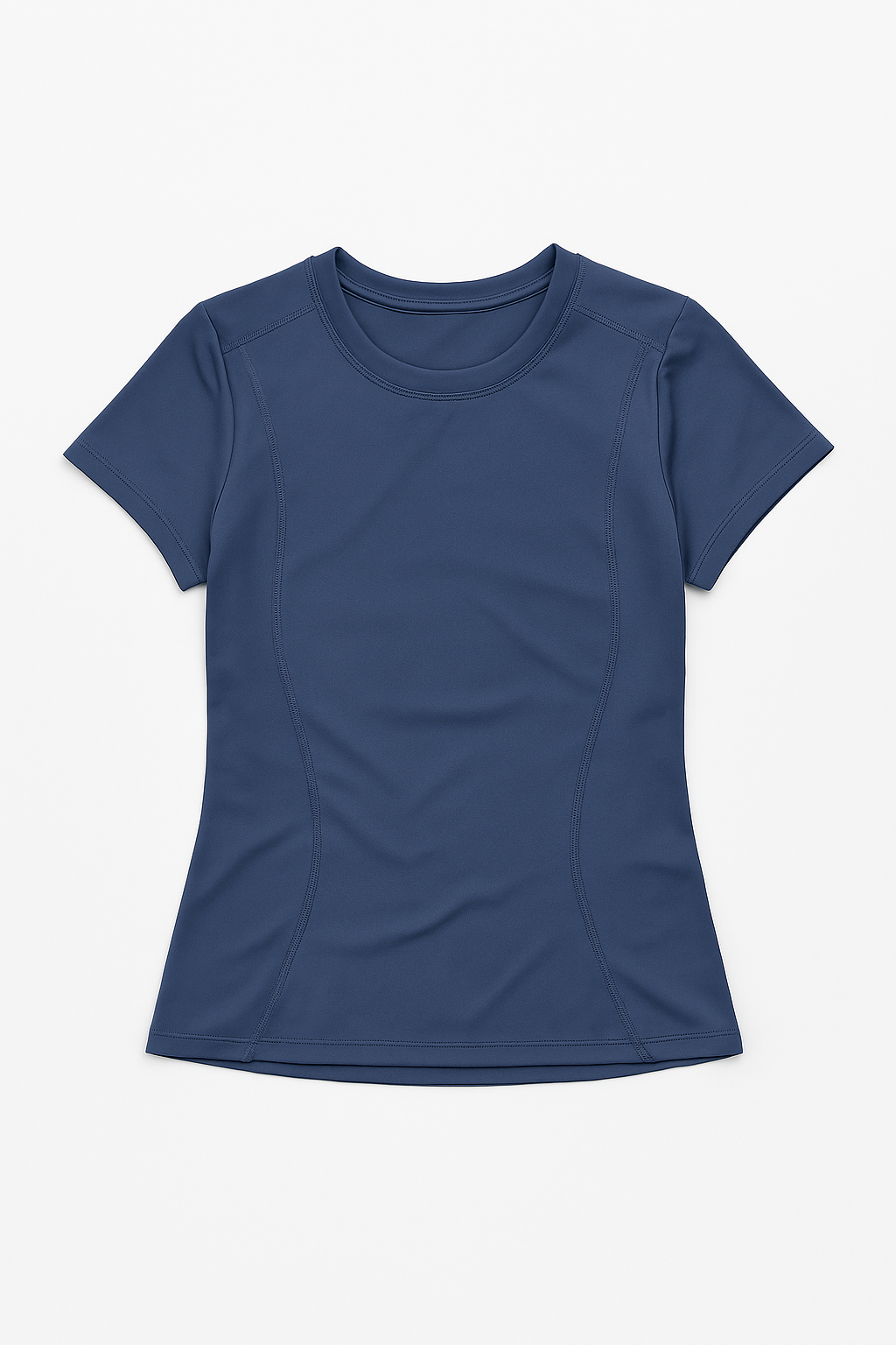 Playeras Deportivas para Mujer Ajustada Estilo Training MTDX40 Marino