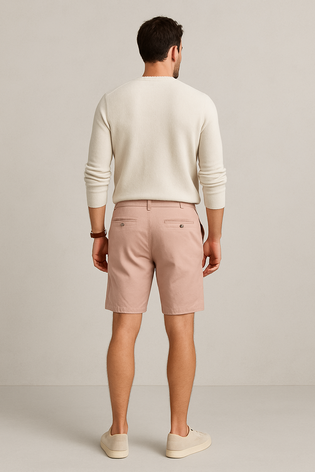 Bermudas Para Hombre Algodón GBCOTST Palo Rosa