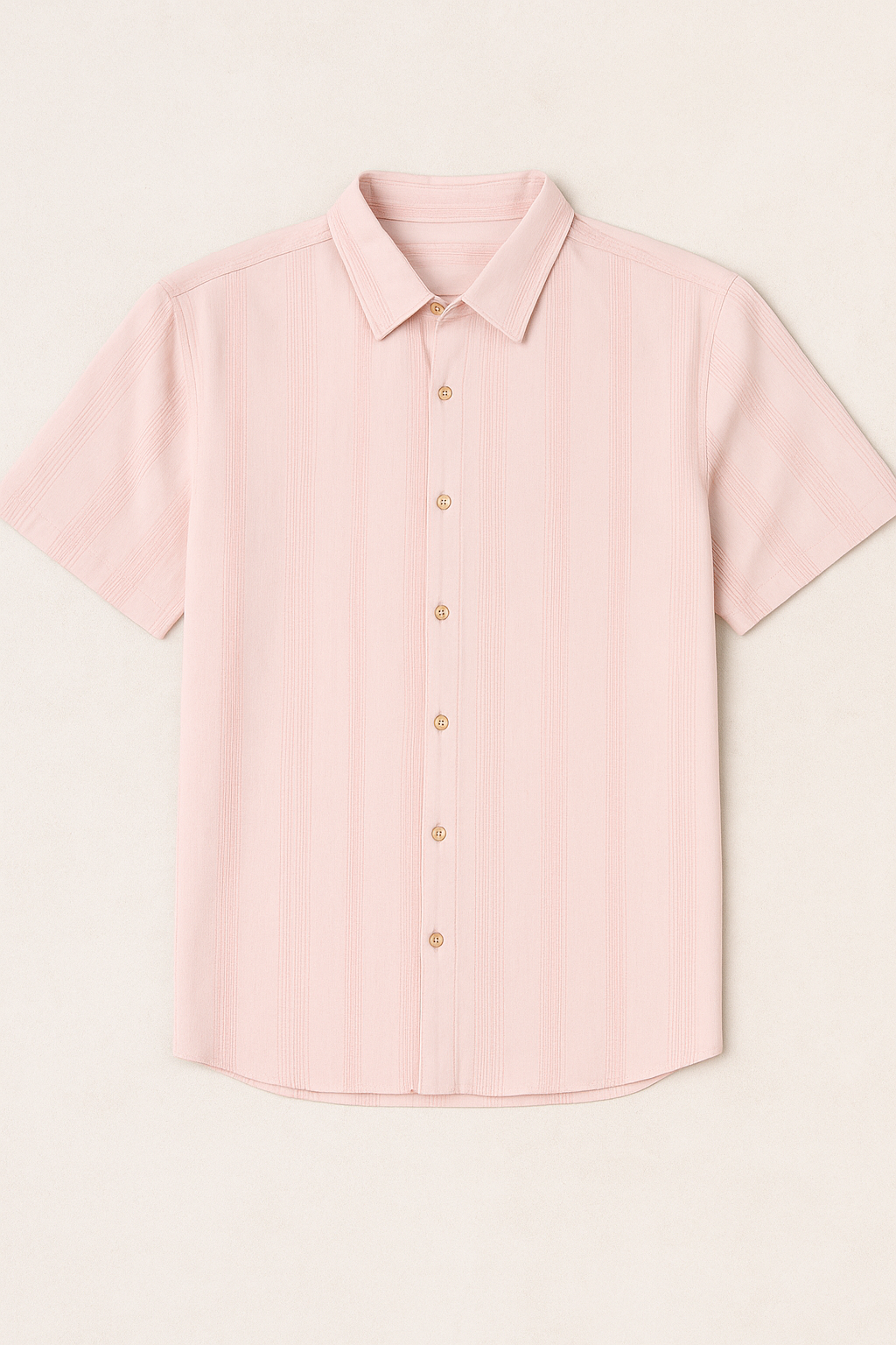 Camisas Para Hombre Jacquard Dobie B51354 Rosa Palo