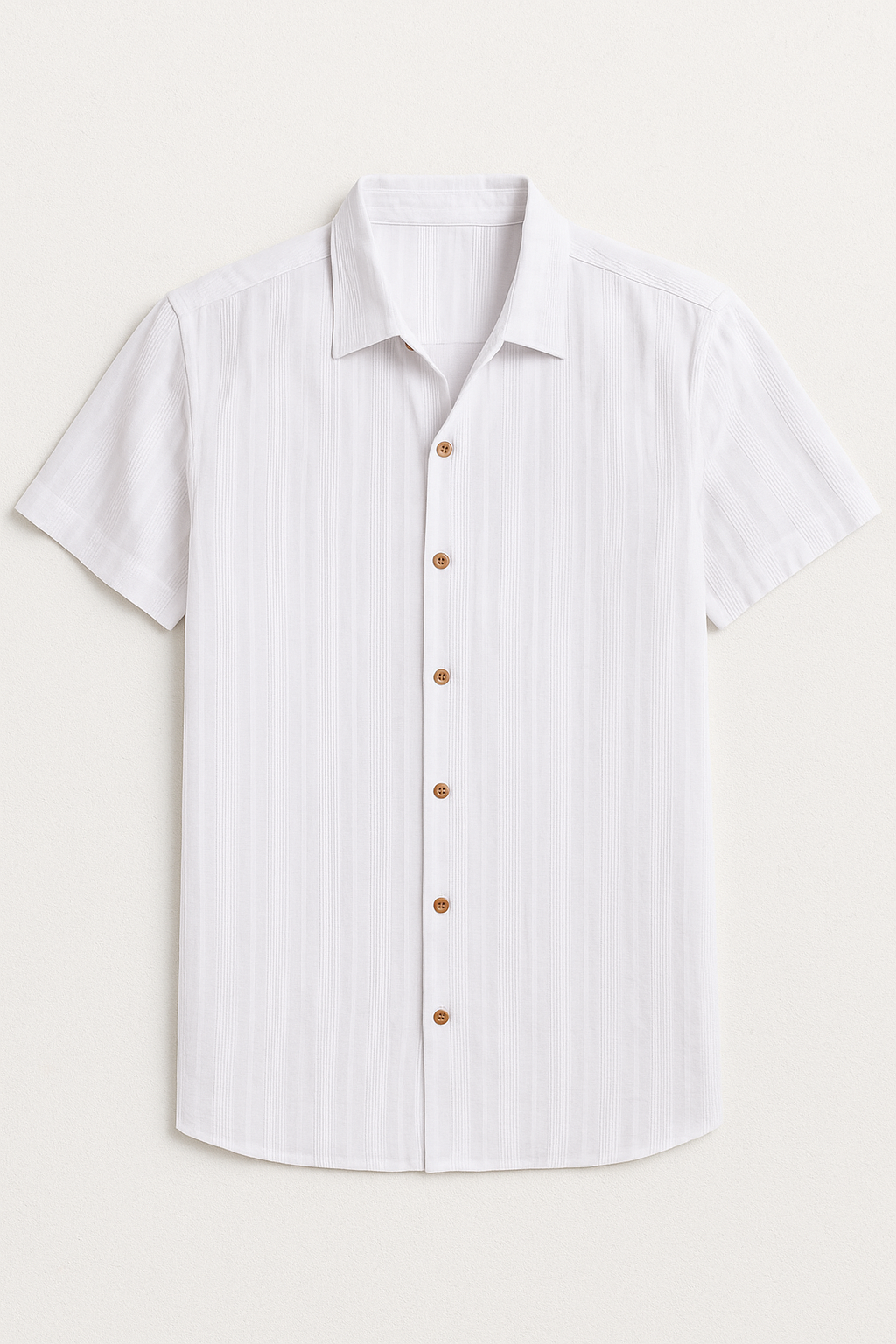 Camisas Para Hombre Jacquard Dobie B51354 Blanco