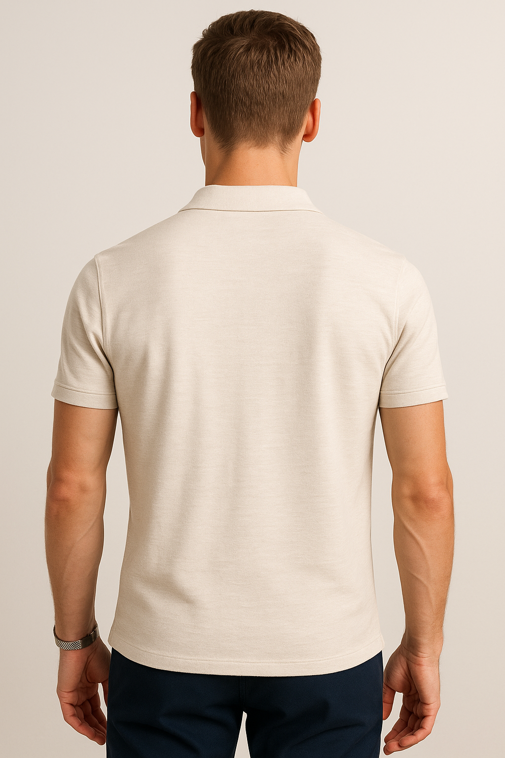 Playeras Tipo Polo Para Hombre Slub A51311 Gris