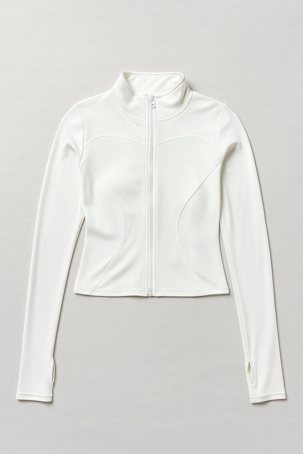 Chamarras Deportivas para Mujer Estilo Running Con Cierre MTWT01 Blanco