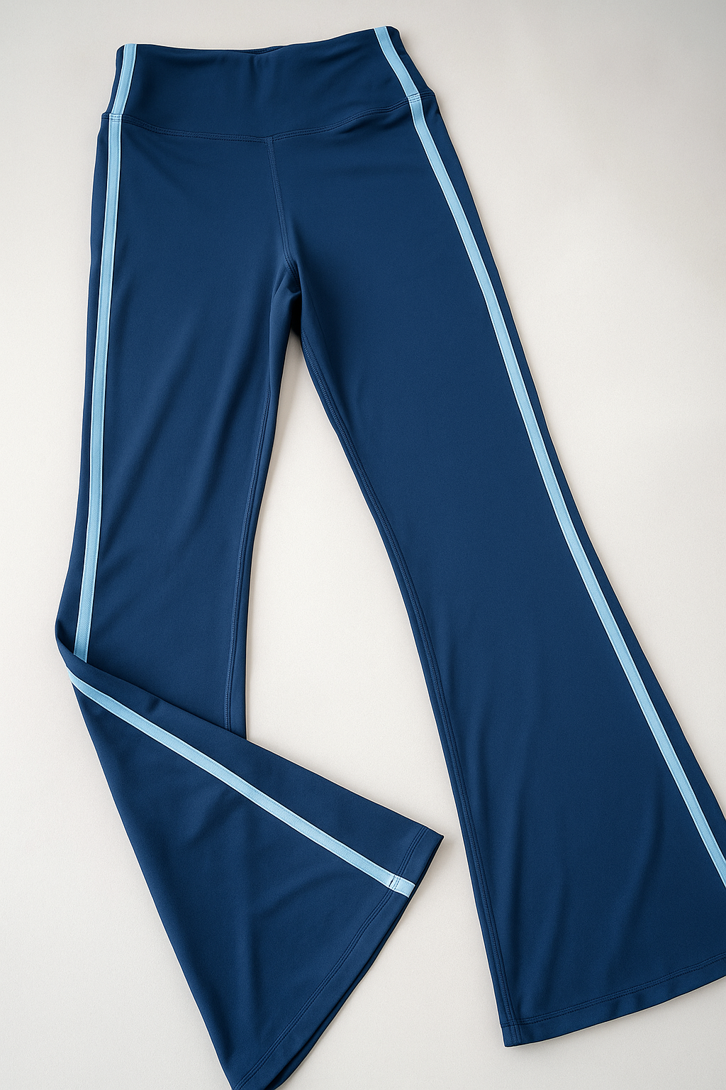 Leggins Deportivos para Mujer Acampanado Franja Lateral JYMK14 Marino