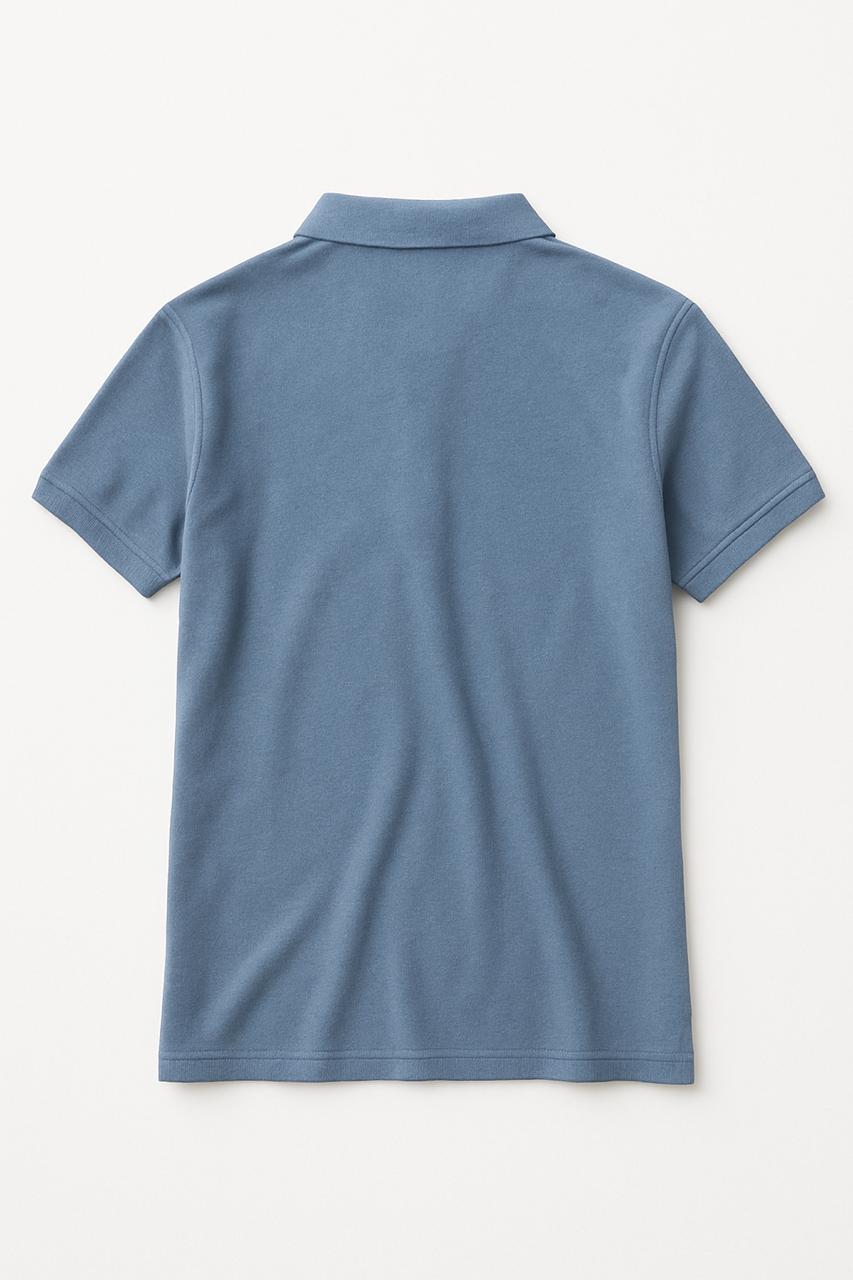 Playeras Polo Para Hombre Manga Corta Basica Bordado APOLOB Acero