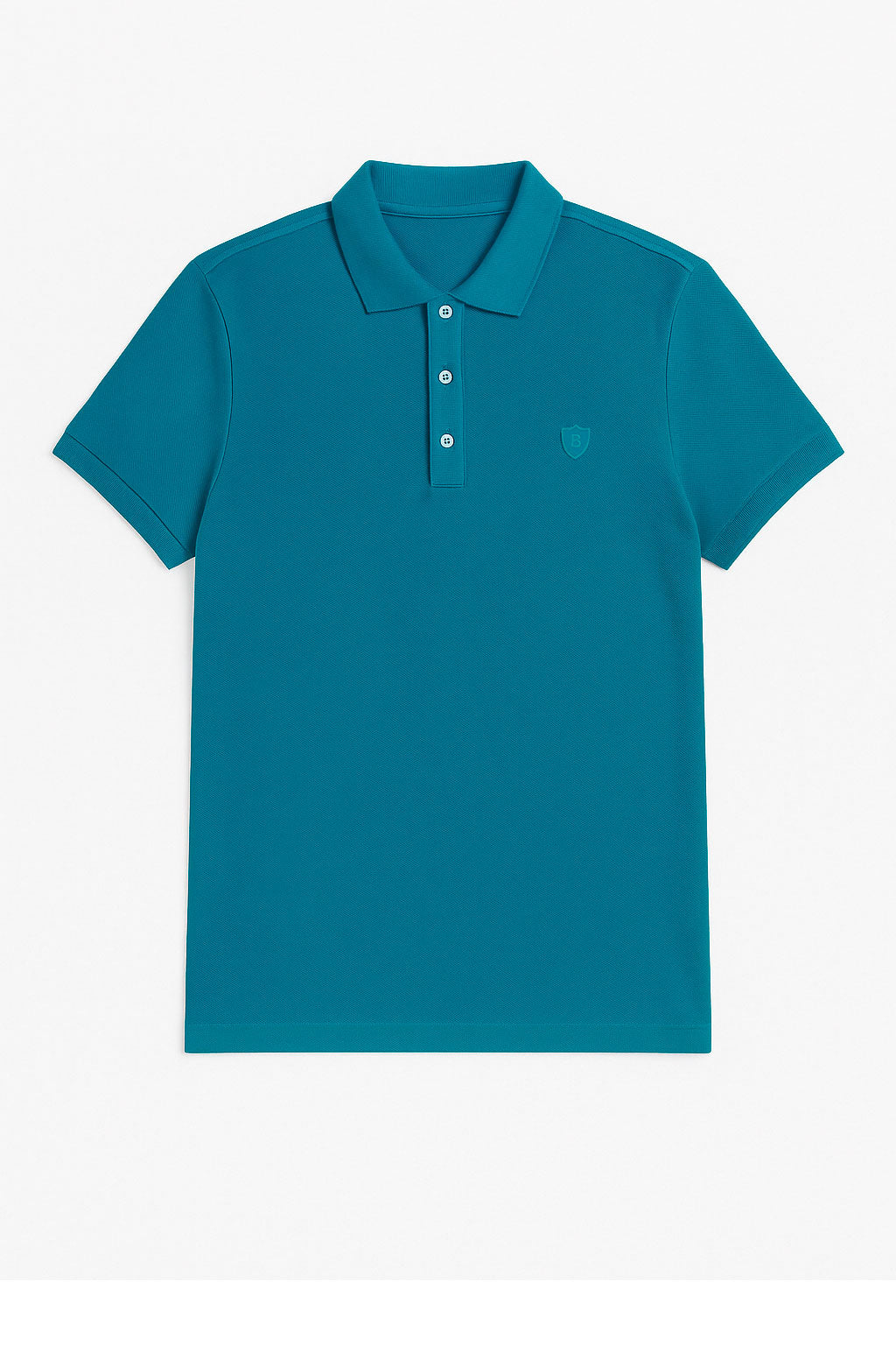 Playeras Polo Para Hombre Manga Corta Basica Bordado APOLOB Esmeralda