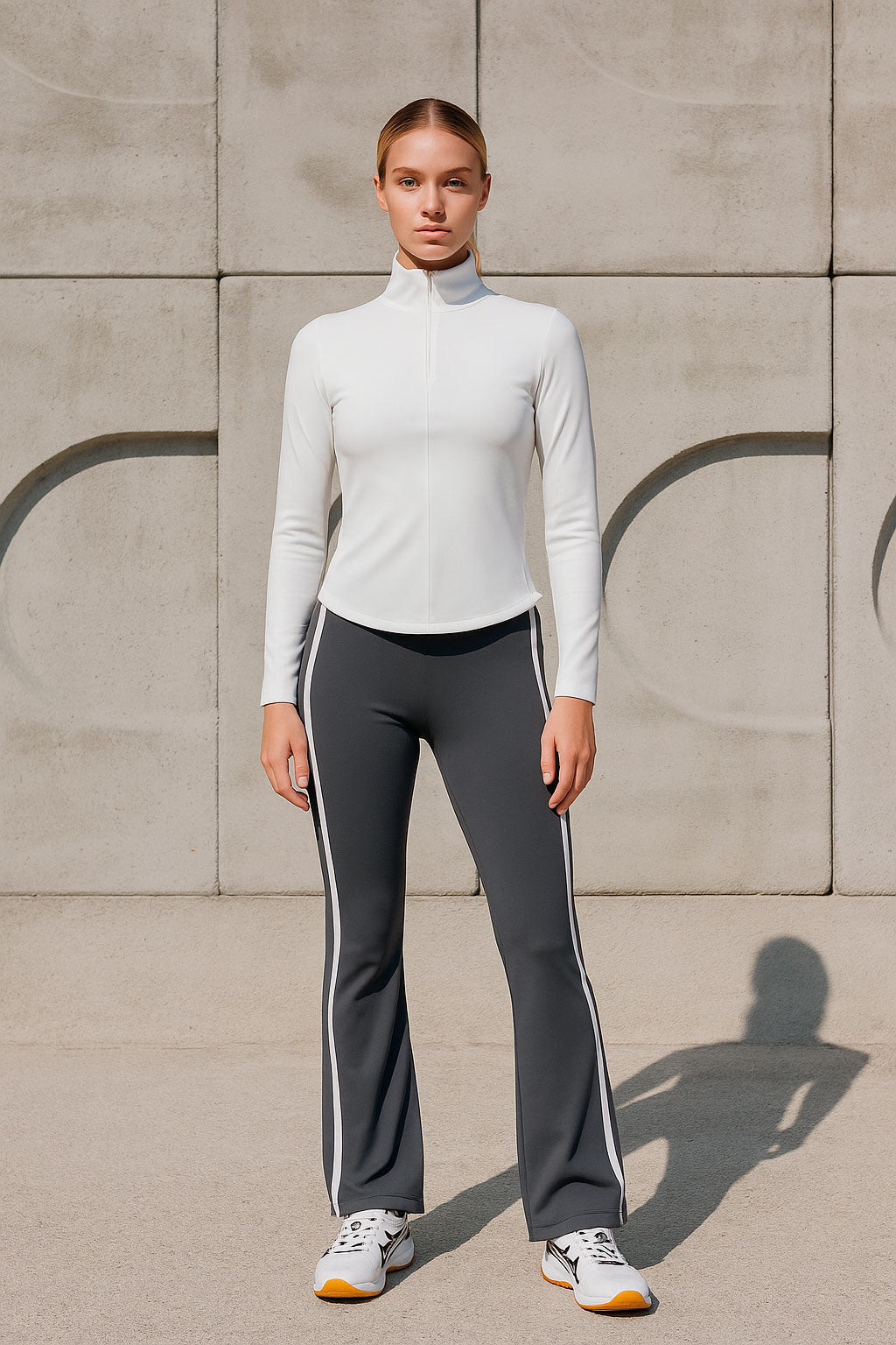 Chamarras Deportivas para Mujer Cierre Corto JYMC05 Blanco