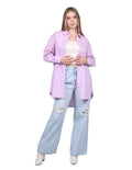 Jeans Para Mujer Bobois Moda Casuales Wide Leg Rotos Tiro Alto Pierna Ancha Bleach V23108