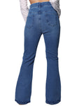 Jeans Para Mujer Bobois Moda Casuales Pantalones de Mezclilla Acampanados V31107 Unico