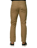 Jeans Para Hombre De Gabardina Pantalones De Mezclilla Bobois Slim Fit JTMAX Camel
