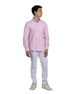 Camisas Para Hombre Manga Larga Essential B51101 Rosa
