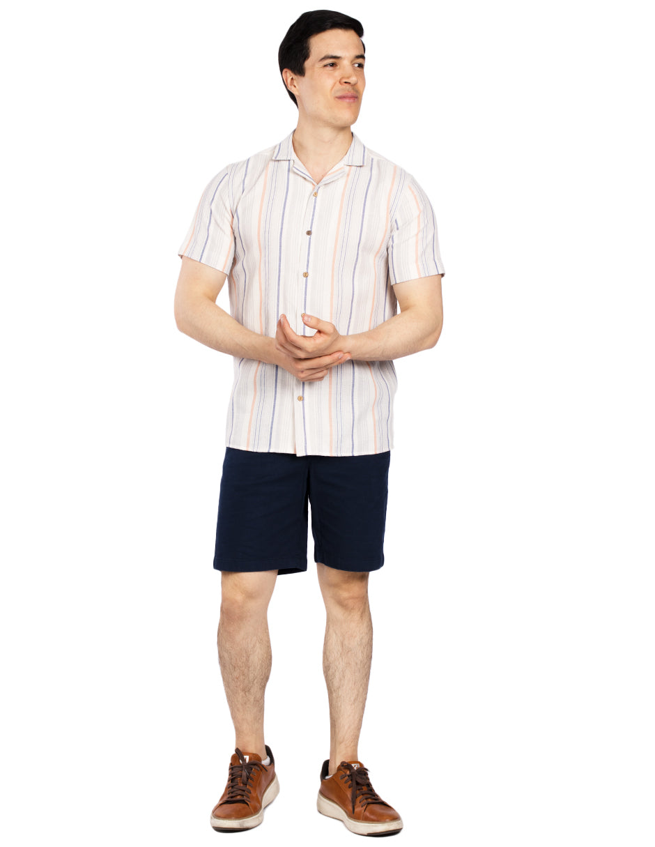 Camisas Para Hombre Resort Estampada B51364 Gris