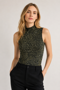 Pantiblusas Para Mujer Sin Mangas Cuello Alto Animal Print N43156 Olivo