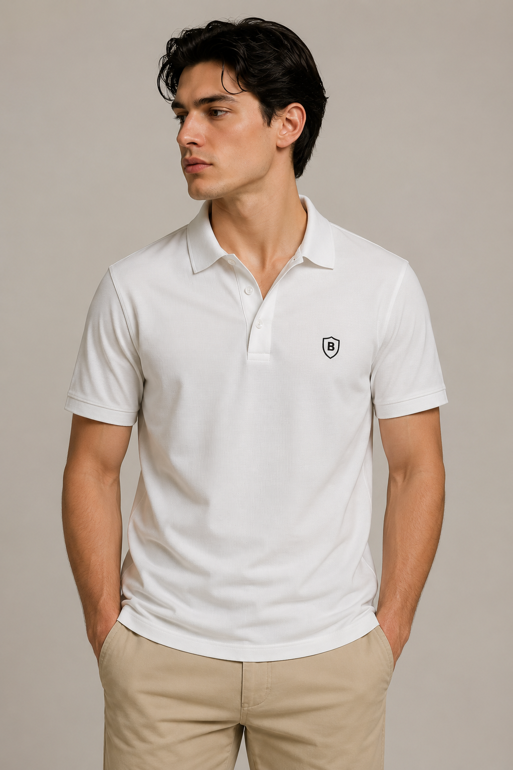 Playeras Polo Para Hombre Premium Sport A55401 Blanco