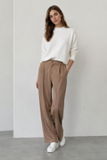 Pantalones Para Mujer De Vestir Super Strech W63101 Taupe