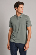 Playeras Polo Para Hombre Teach Microperforada De Manga Corta A65411 Verde