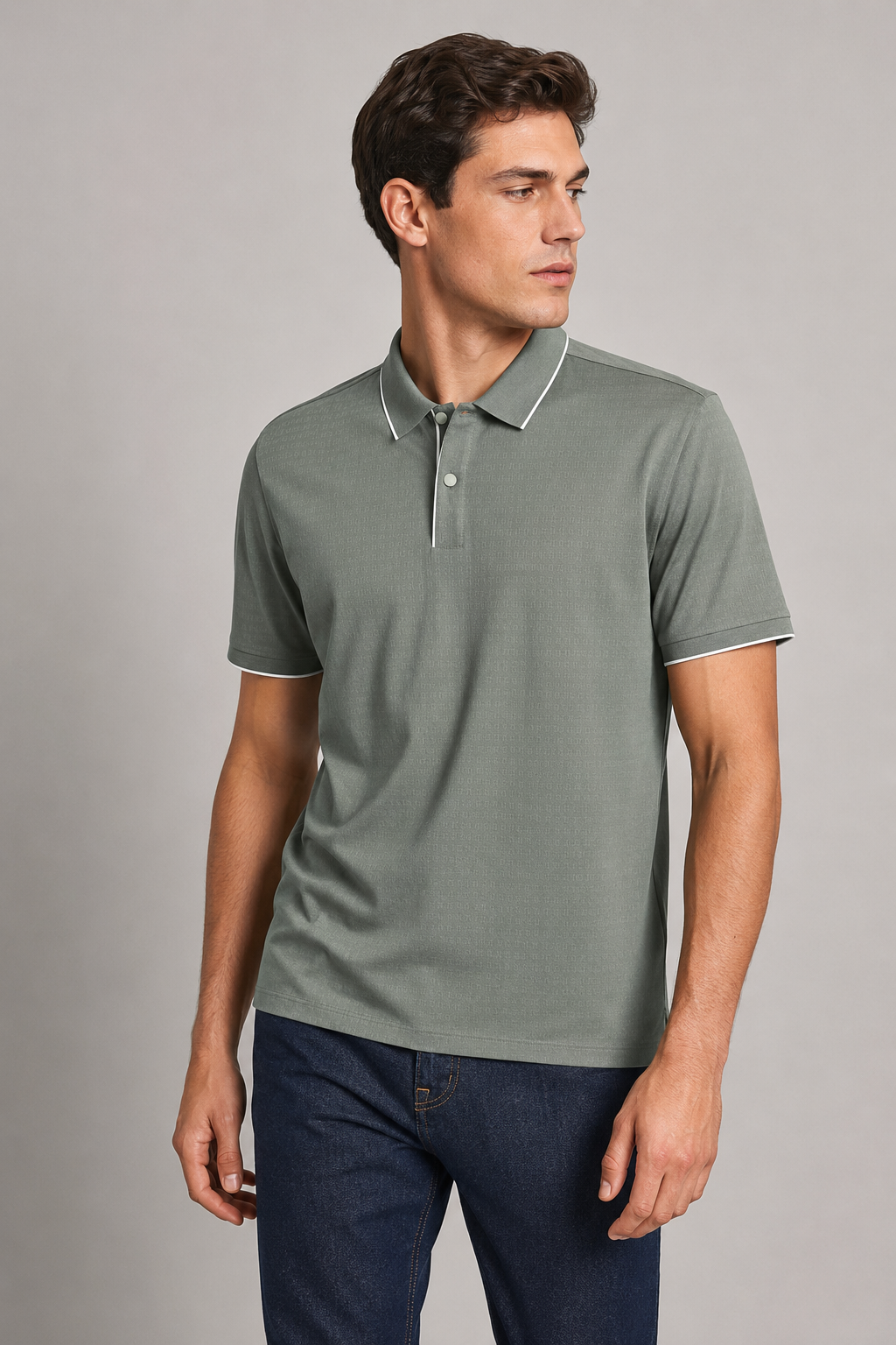 Playeras Polo Para Hombre Teach Microperforada De Manga Corta A65411 Verde