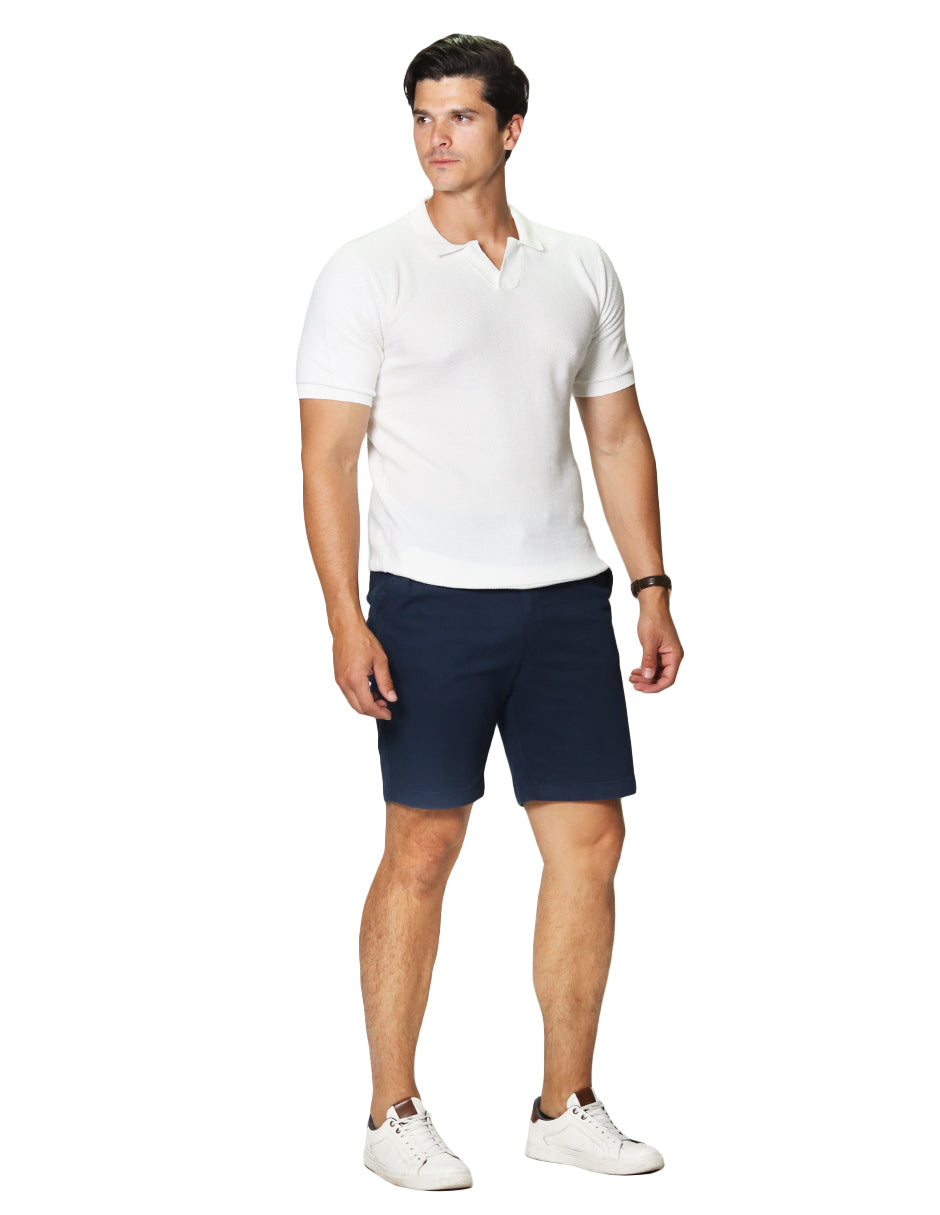 Bermudas Para Hombre Algodon GBCOTST Marino