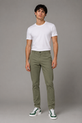 Pantalones Para Hombre Chino Algodón Stretch GWOVEN Olivo