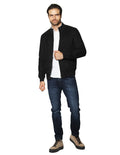 Chamarras Para Hombre Tipo Gamuza D45305 Negro