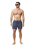 Trajes De Baño Para Hombre Bobois Moda Casuales Bañador Con Estampado Geometrico G41456 Unico