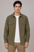 Sobrecamisas Para Hombre Chaqueta Ligera Amplia B65412 Olivo