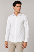 Camisas Para Hombre Teach Microperforada Tejido De Punto B65402 Blanco