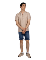 Camisas Para Hombre Jacquard Relaxed Fit B51363 Arena