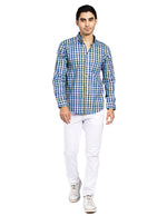 Camisas Para Hombre Regular Fit B51104 Aqua
