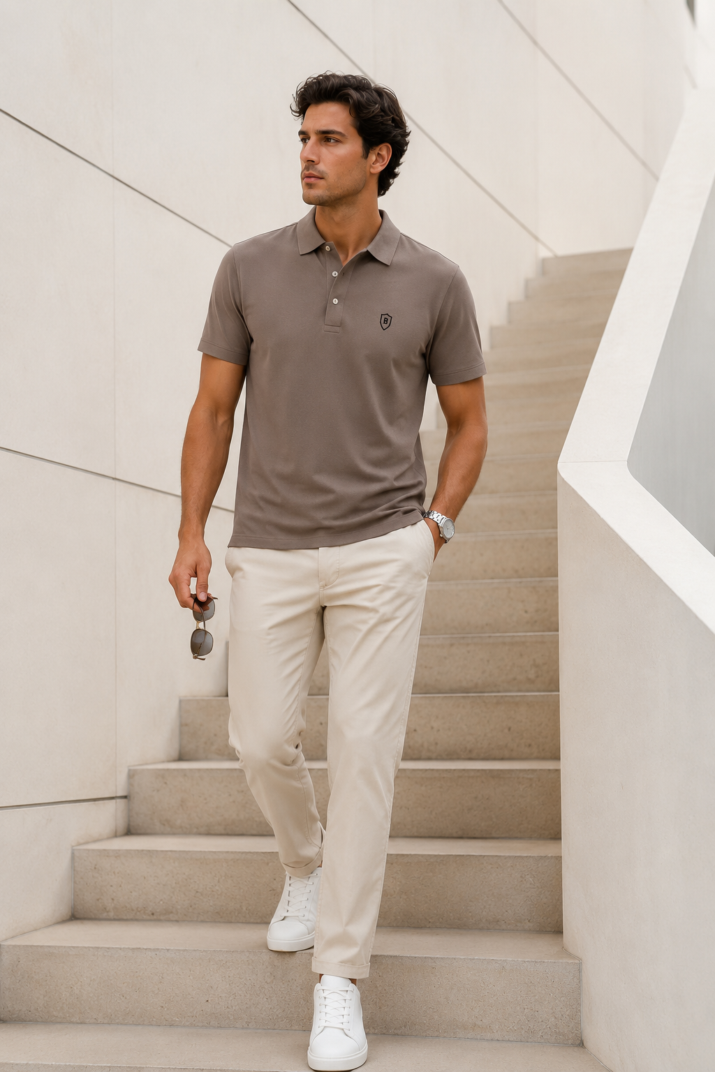 Playeras Polo Para Hombre Premium Sport A55401 Kaki