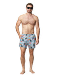 Trajes De Baño Para Hombre Bobois Moda Casuales Bañador Con Estampado De Tucan G41455 Unico
