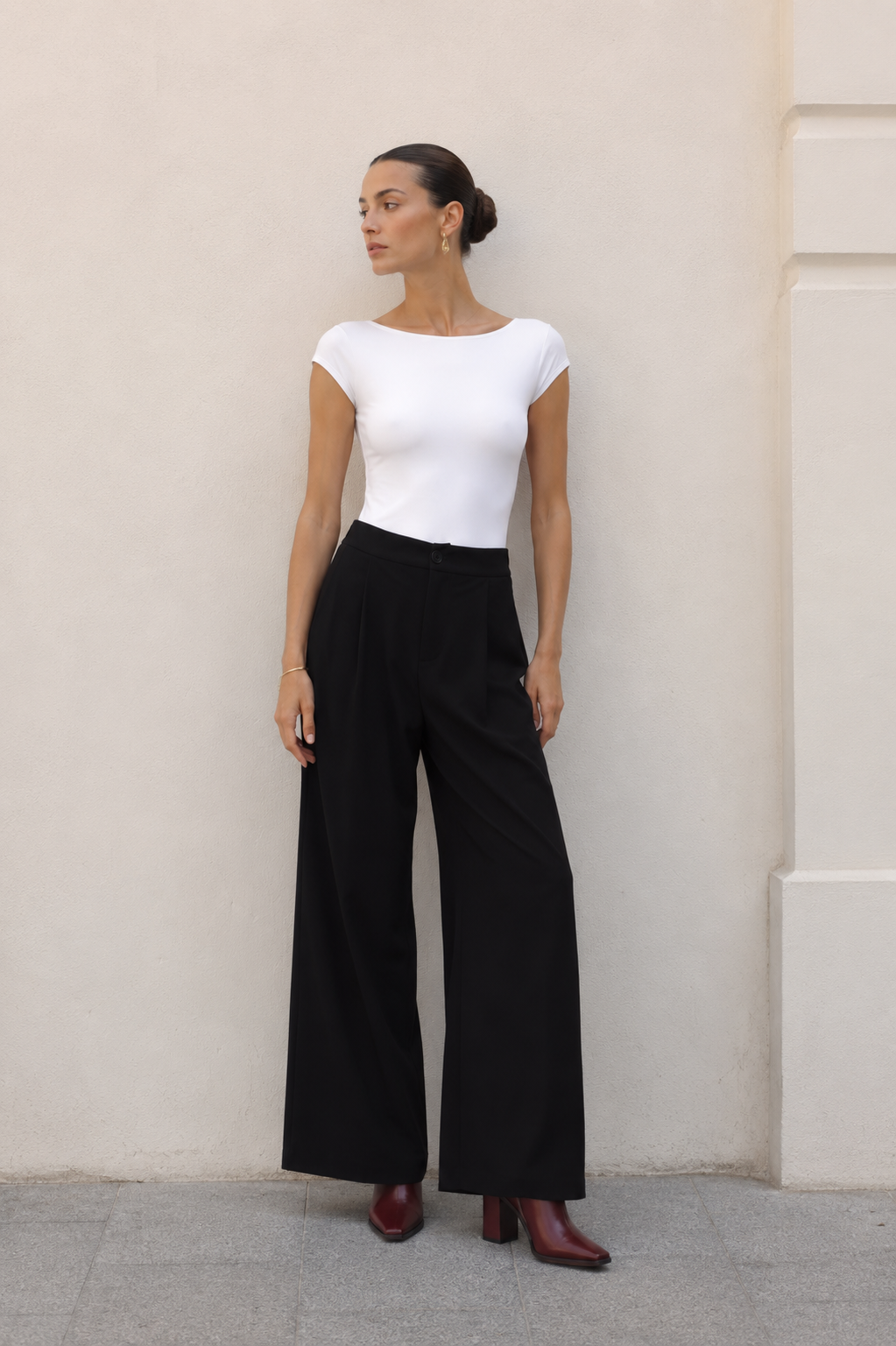 Pantalones Para Mujer De Vestir Super Strech W63101 Negro